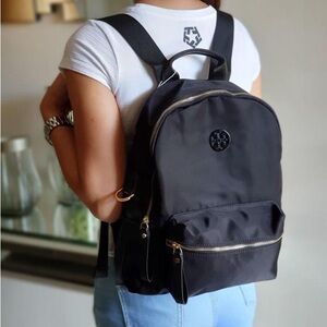 Tory Burch Tilda Black Nylon Backpack